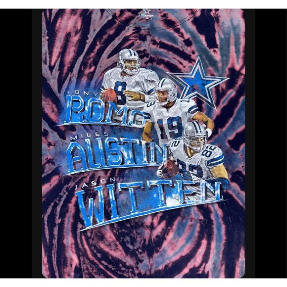 Dallas Cowboys Romo, Witten & Austin Tie-Dye Tee - Picture 3 of 4